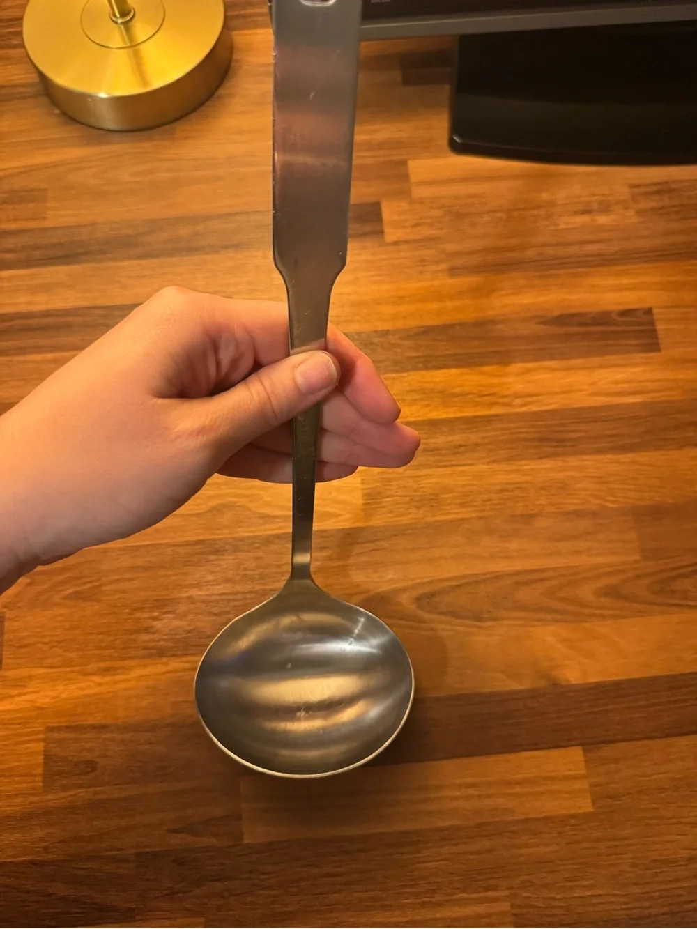 Vintage EKCO Stainless Steel Serving Ladle - Metallic Silver